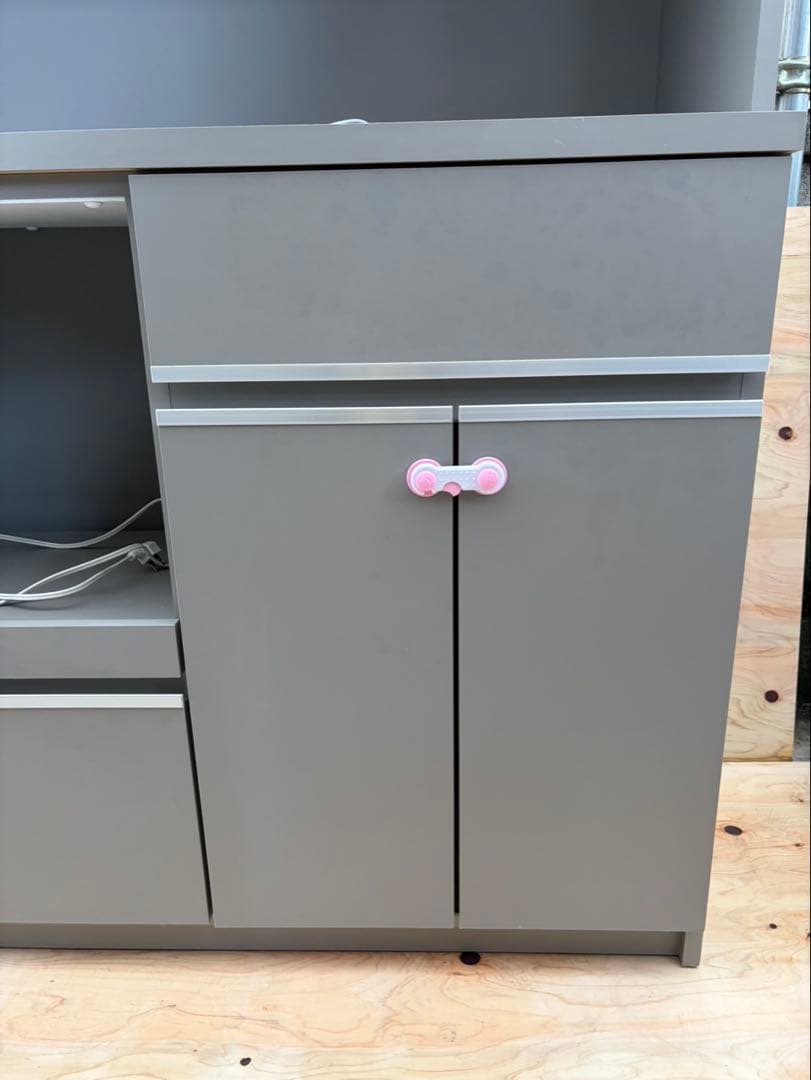 ■【商品名】KAGUCOCO　大川家具　カップボード　食器棚