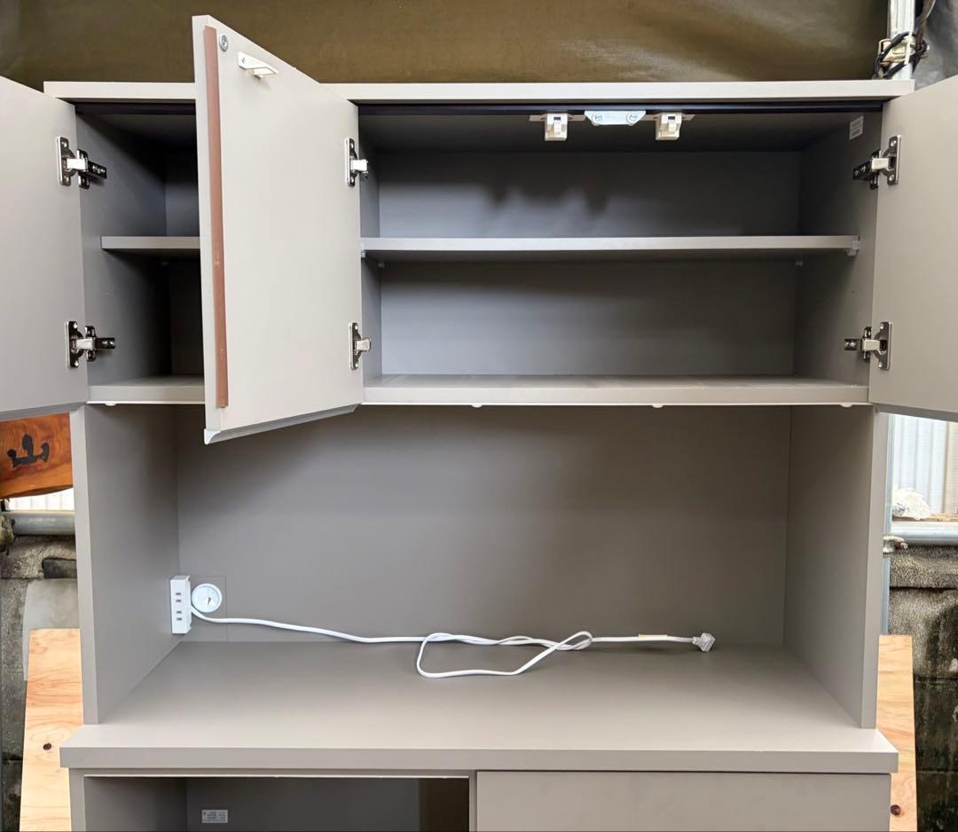 ■【商品名】KAGUCOCO　大川家具　カップボード　食器棚