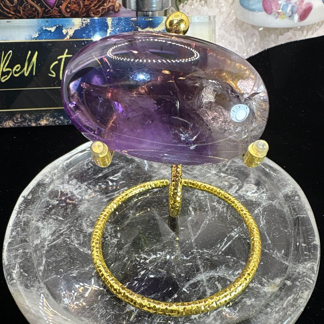 最高品質 ファントムアメジスト♡パーム♡ロマネサイト共生♡爆虹♡No.1624