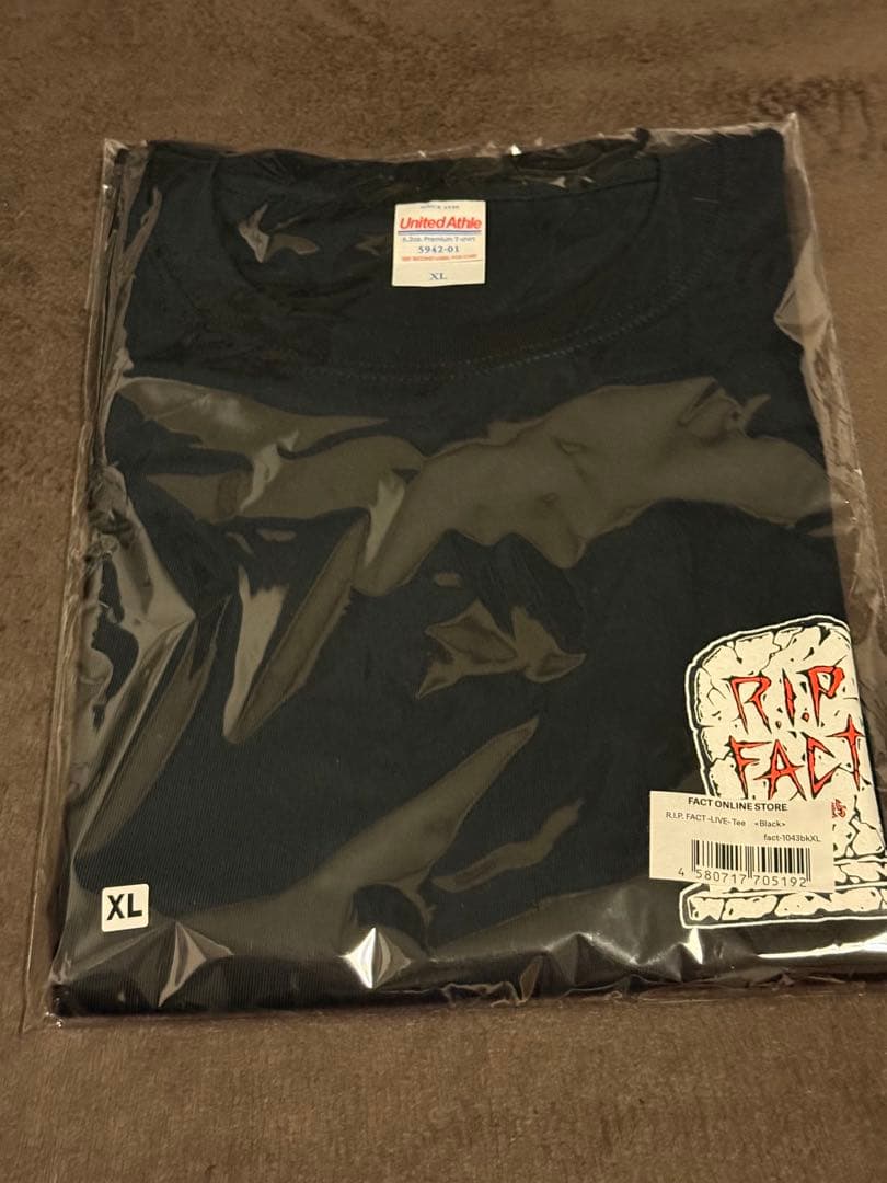 R.I.P. FACT LIVE Tee Black XL Tシャツ