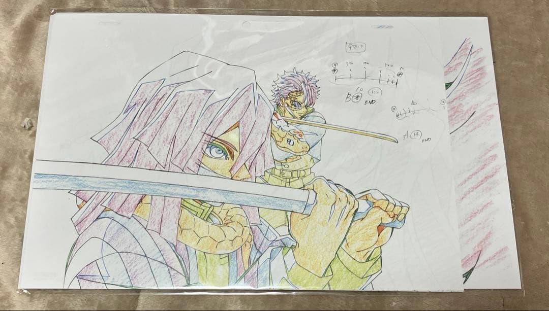 鬼滅の刃 ufotable DVD特典色紙、複製原画セット