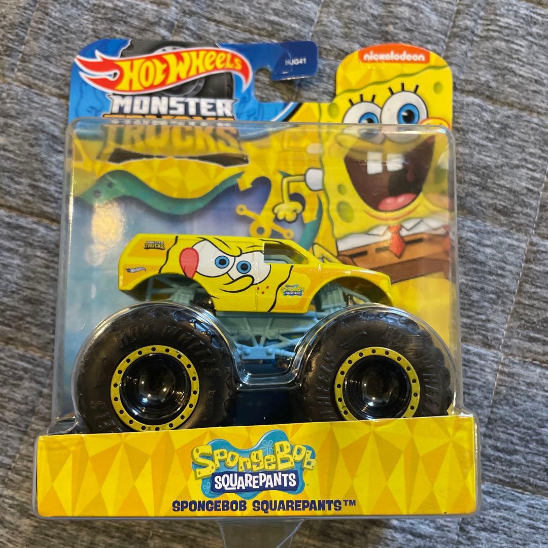本日値下げ⭐︎新品Hot Wheels モンスタートラック スポンジボブ4点セット