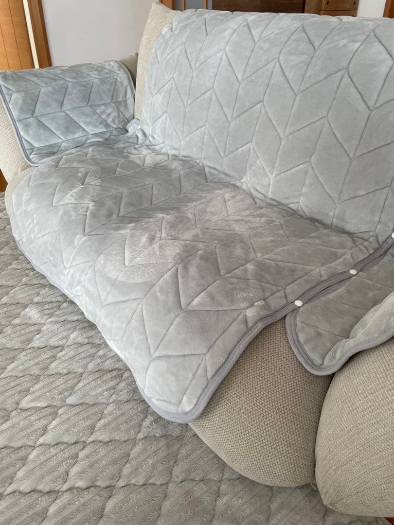 美品　無印良品 リクライニングフロアソファ 2人掛け ベージュ 1年使用　送料込