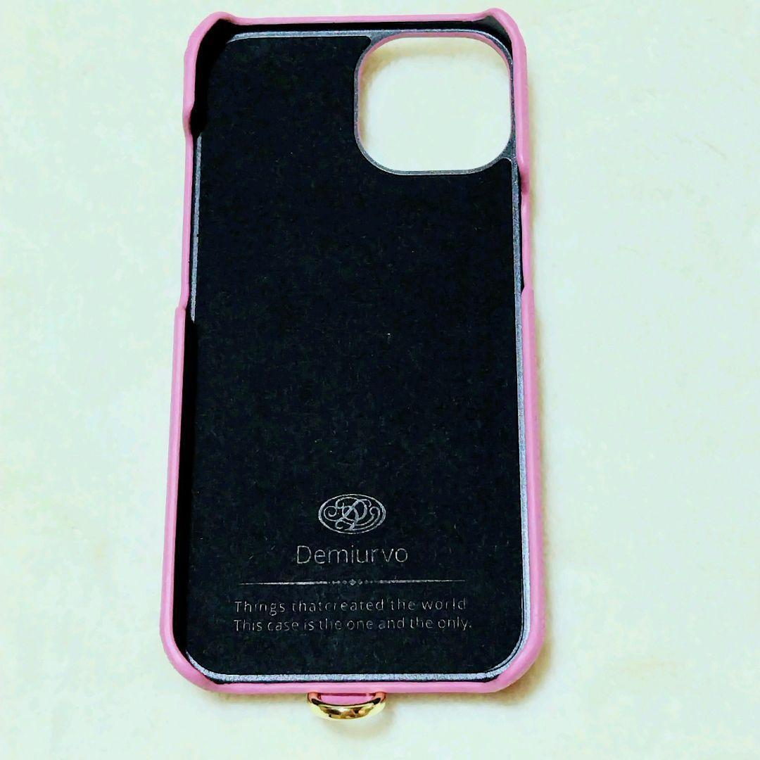 デミウ POCHE iPhone14 ケース+ストラップ ピンク