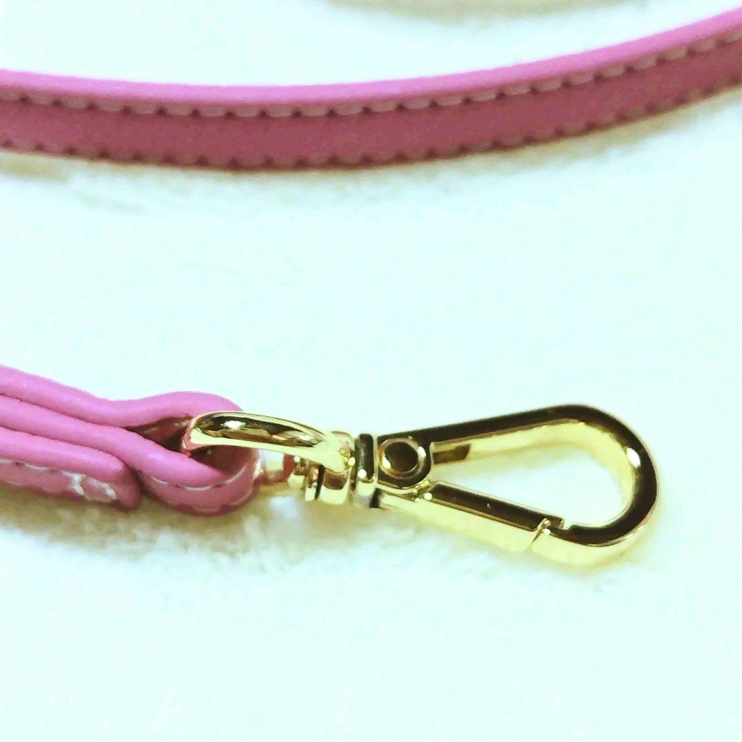 デミウ POCHE iPhone14 ケース+ストラップ ピンク