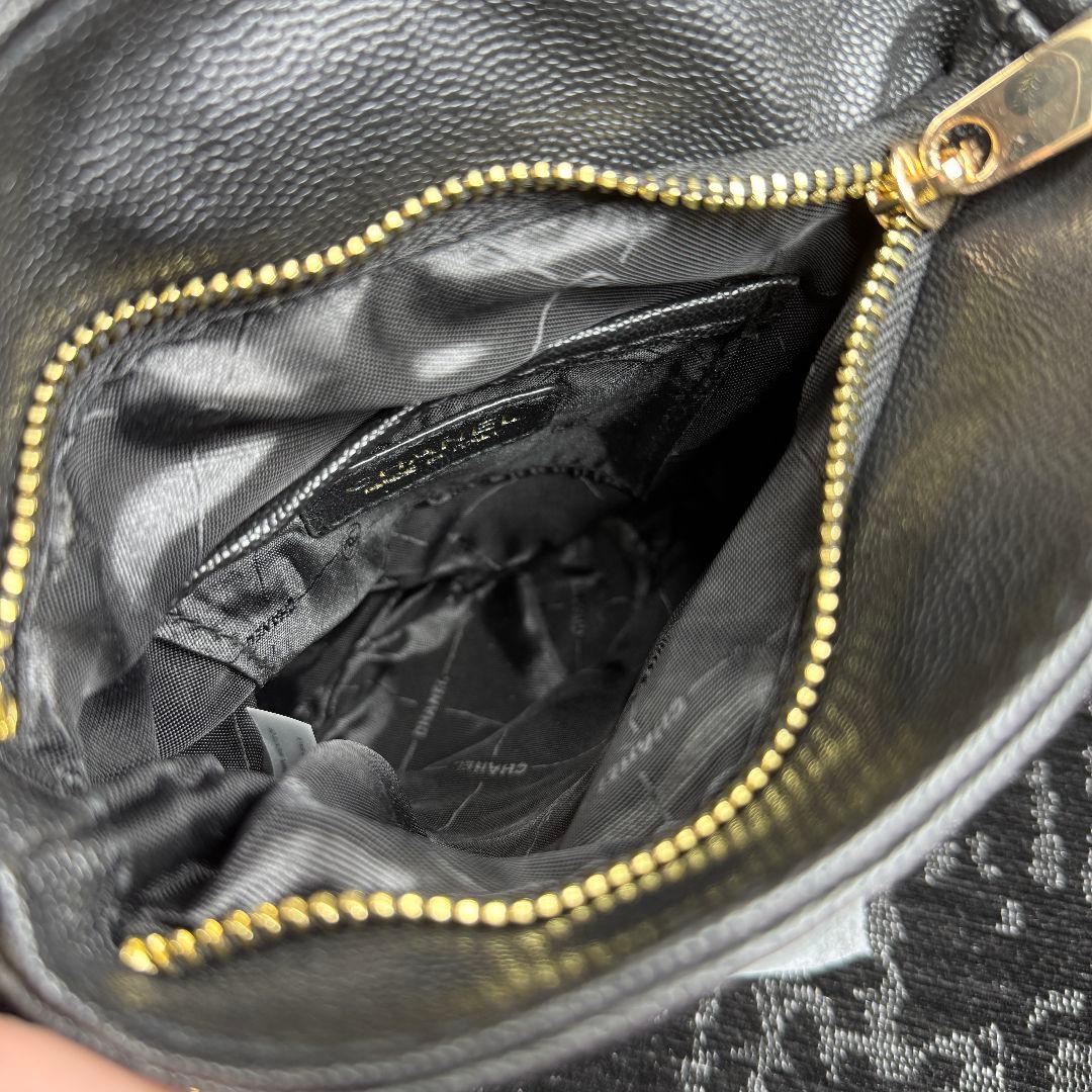 CHANEL ノベルティ キルティング 2way ショルダーバッグ ブラック