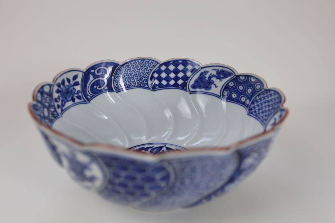 九谷焼 寿楽 祥瑞捻 鉢 菓子器 染付 煎茶器