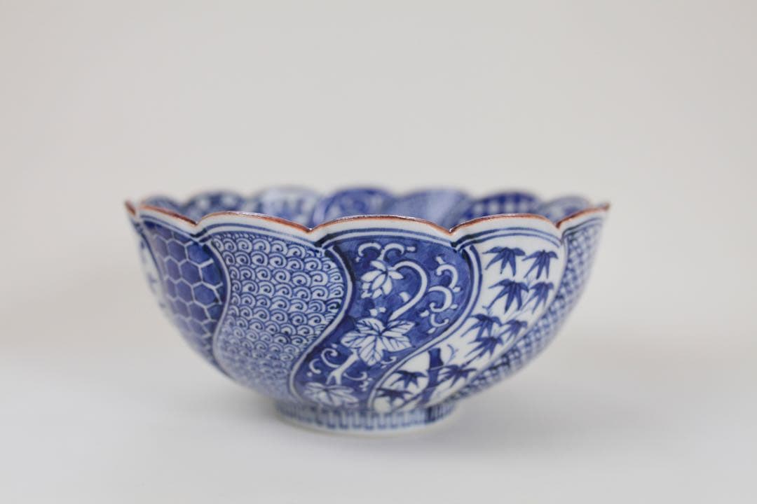 九谷焼 寿楽 祥瑞捻 鉢 菓子器 染付 煎茶器