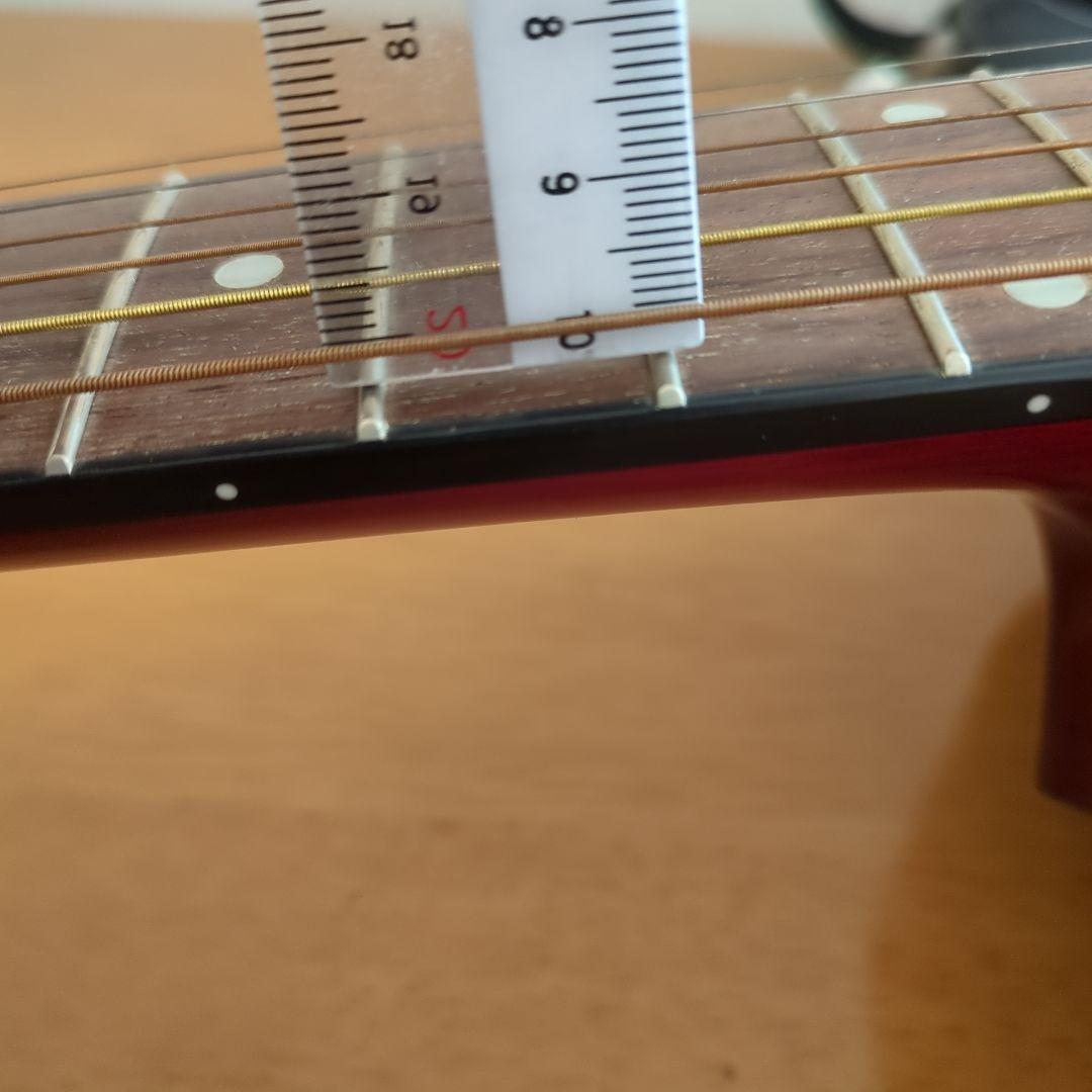 タカミネ　アコースティックギター レッド　保管品　ソフトカバー他附属品付き