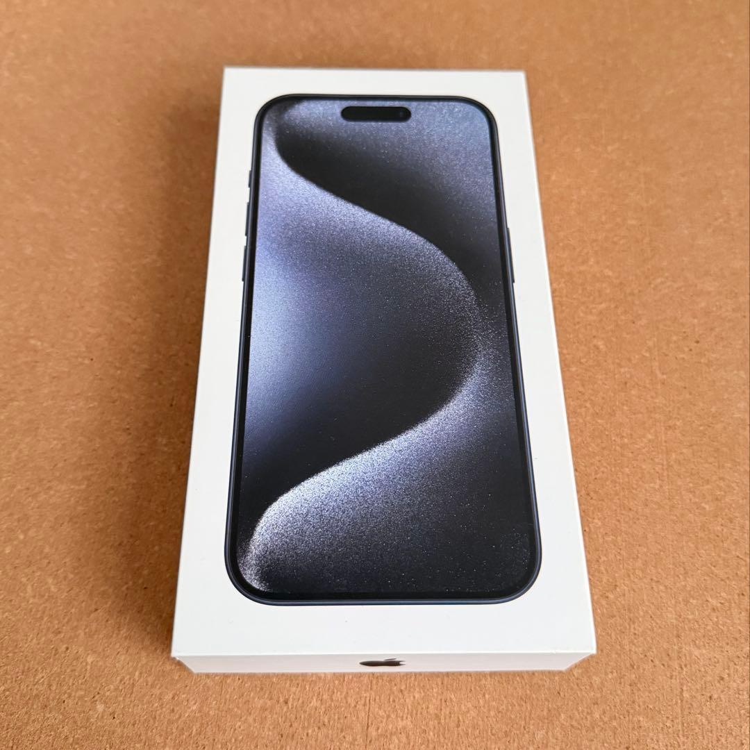 【美品 】iPhone15Pro ブルーチタニウム 128GB SIMフリー 箱