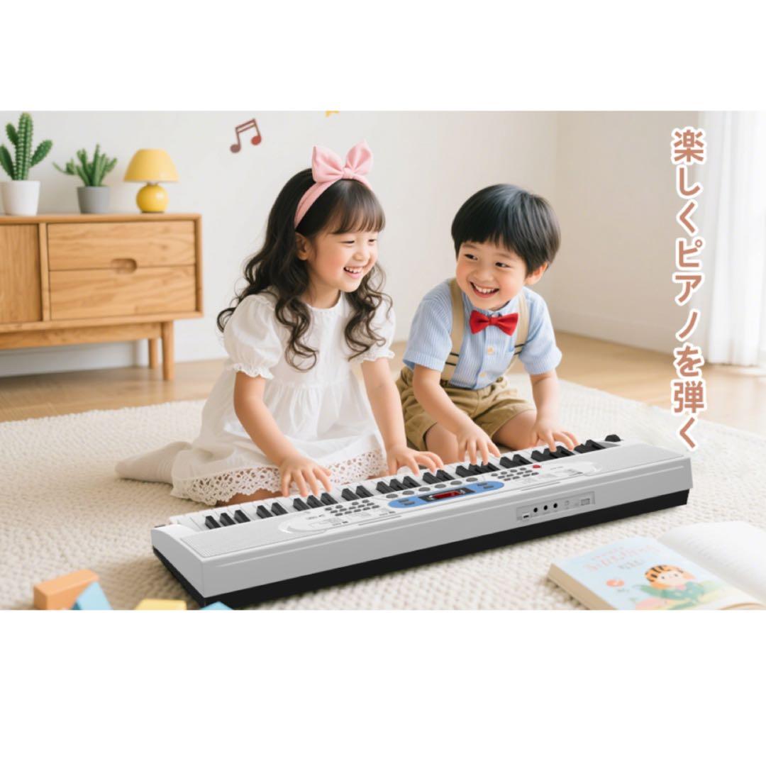 電子ピアノ 61鍵盤 キーボード 70デモ曲 200音色 200リズム内蔵