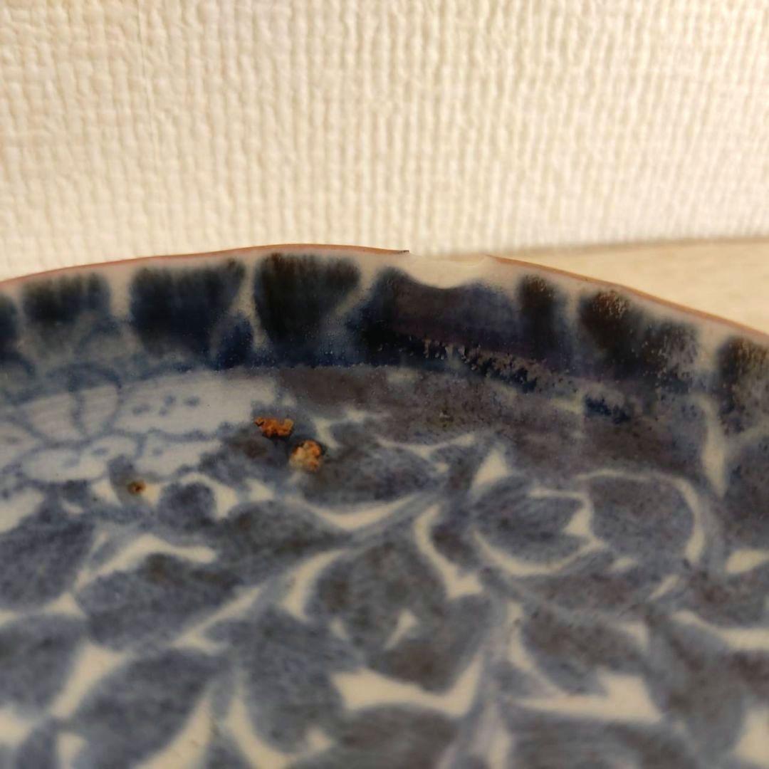 2枚組　古伊万里　全面牡丹唐草文　小皿