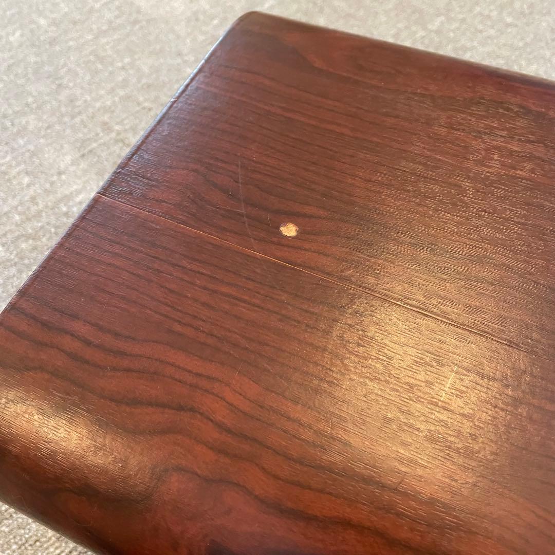 【ほり】ミッドセンチュリー　モダン　ウッド　スタッキング　サイド　シェルフ