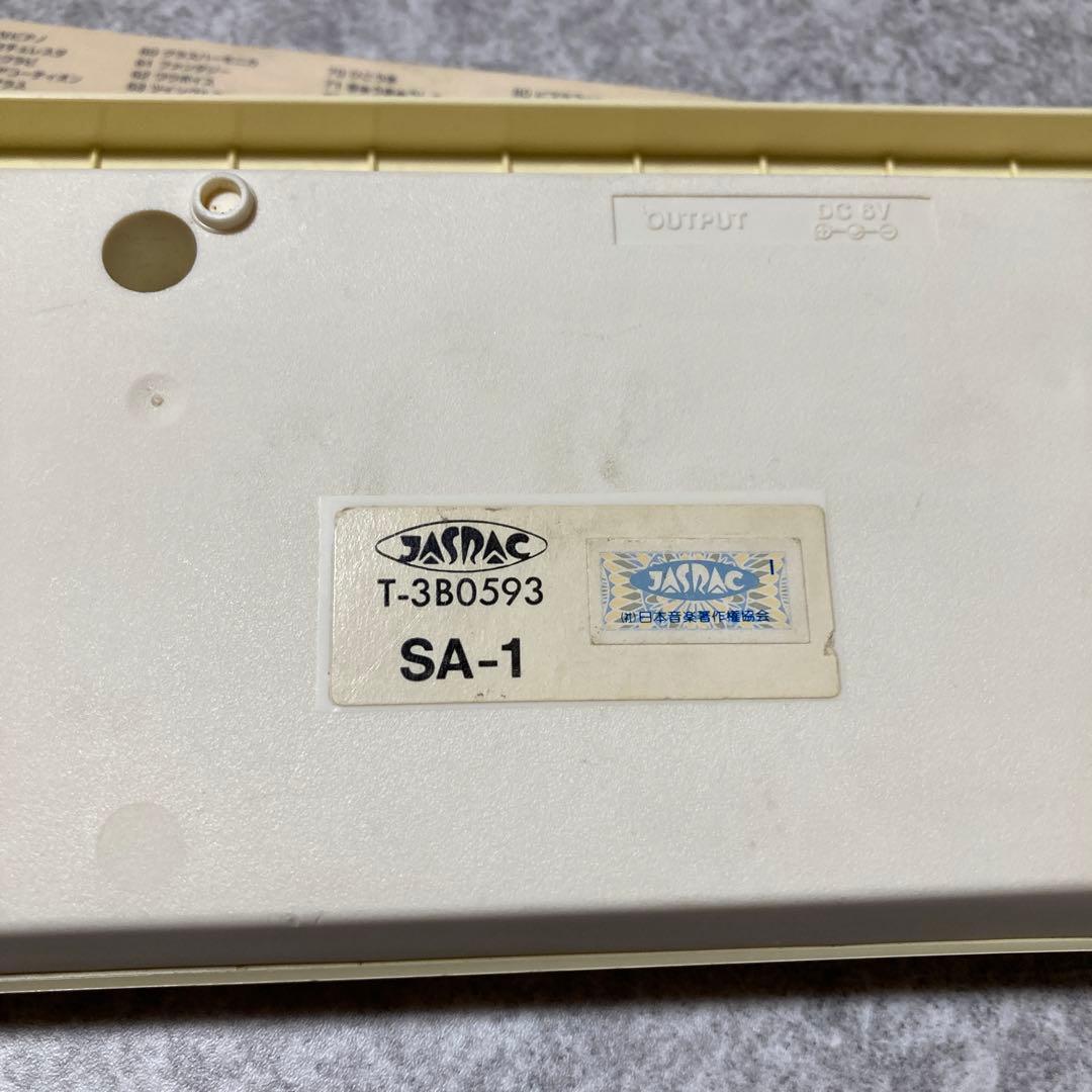経年品　CASIO SA-1 TONE BANKキーボード 稼働確認済み
