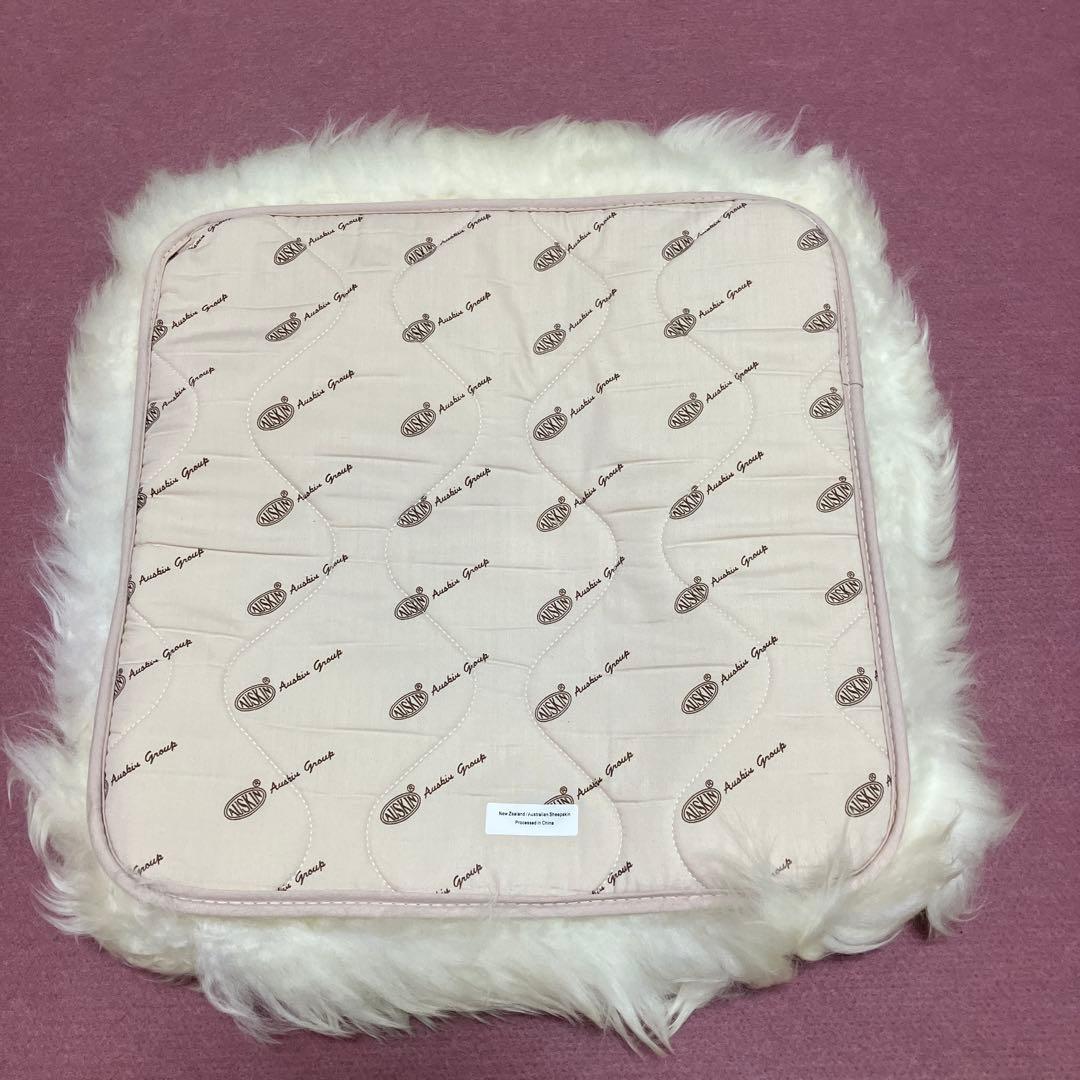 AUSKIN シープスキン座布団 キウイデザイン