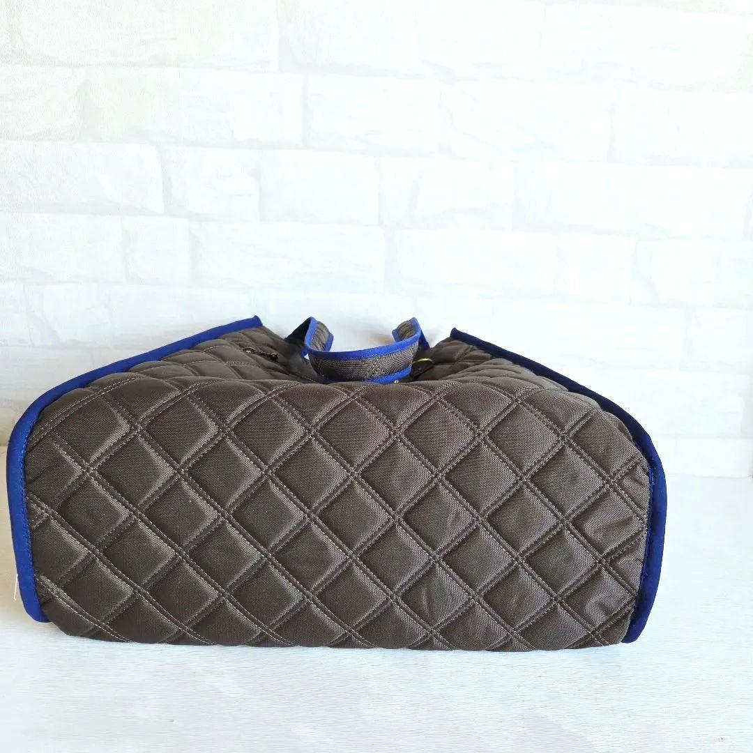 【A4サイズ】縁取りトートバッグ　撥水キルト×エチノ　ハンドメイド