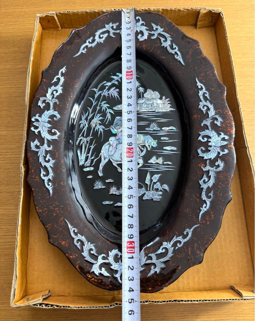 螺鈿　装飾プレート　長期保管品
