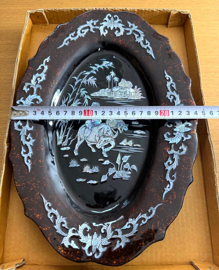 螺鈿　装飾プレート　長期保管品