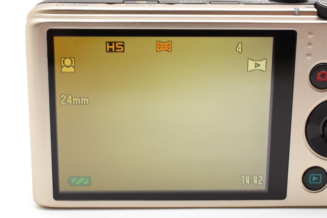 【極美品】CASIO EXILIM EX-ZR300 ゴールド　動作確認済