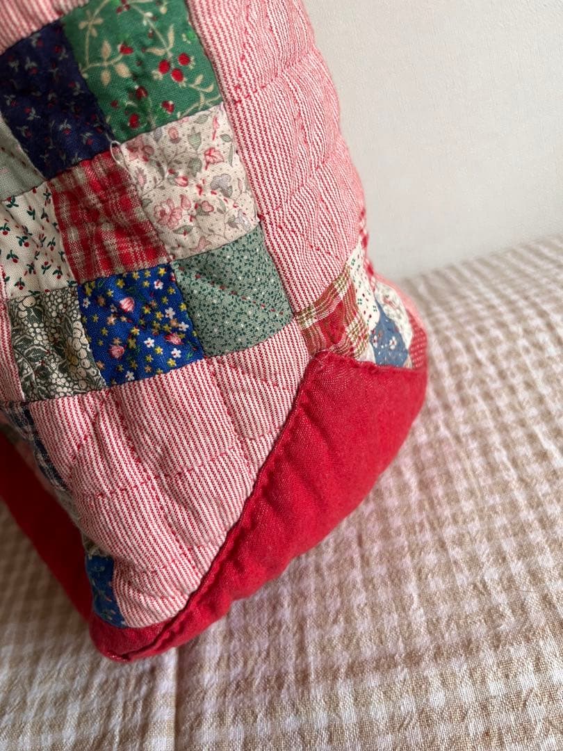ヴィンテージ　コットンフィールドのパッチワークトートバッグ