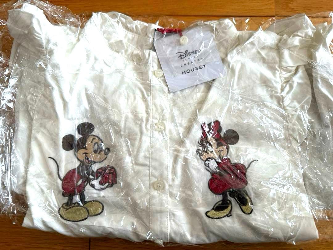 Disney ミッキーマウス シャツ MOUUSY ホワイト