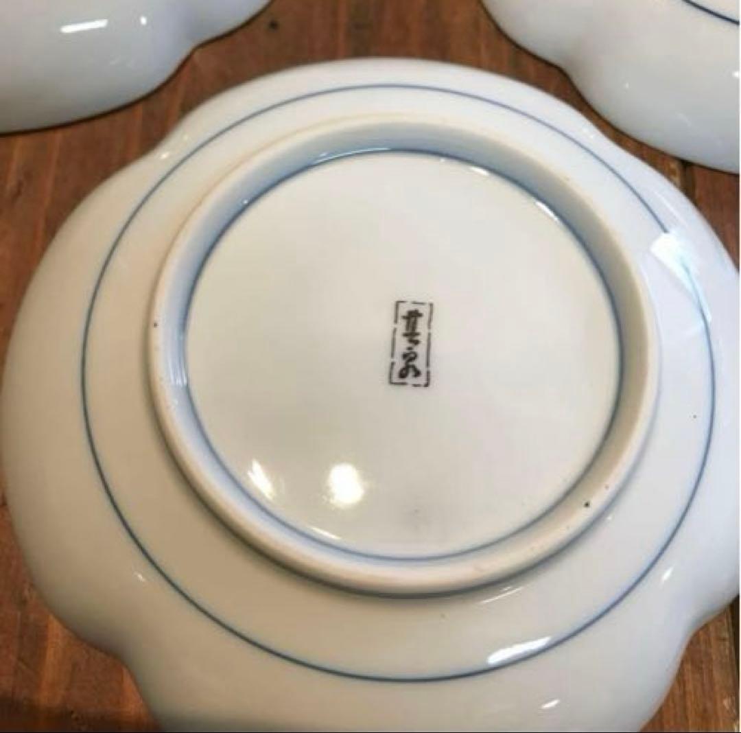 美品　有田焼　其泉窯　染錦　銘々皿　金彩古伊万里　7枚　色合いがとても華やかな