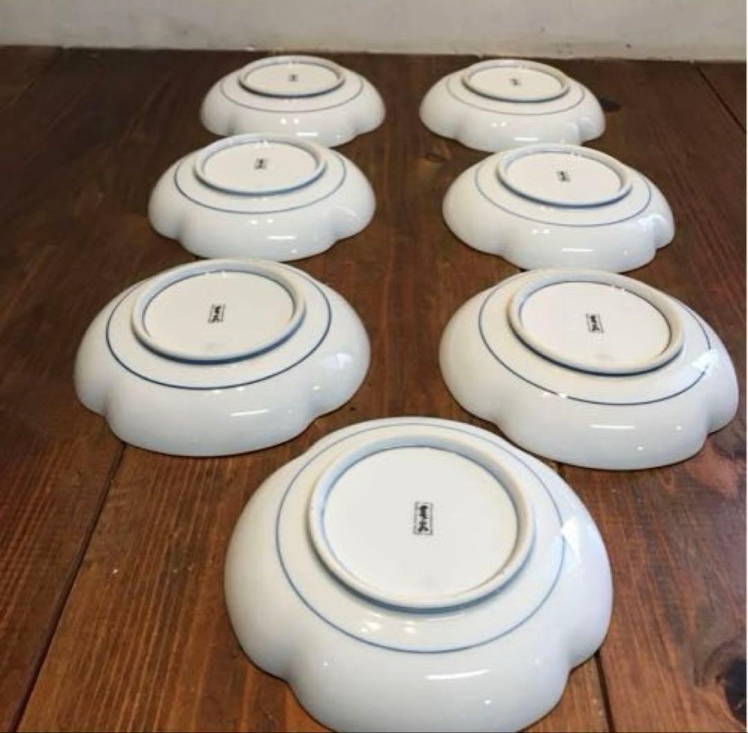美品　有田焼　其泉窯　染錦　銘々皿　金彩古伊万里　7枚　色合いがとても華やかな