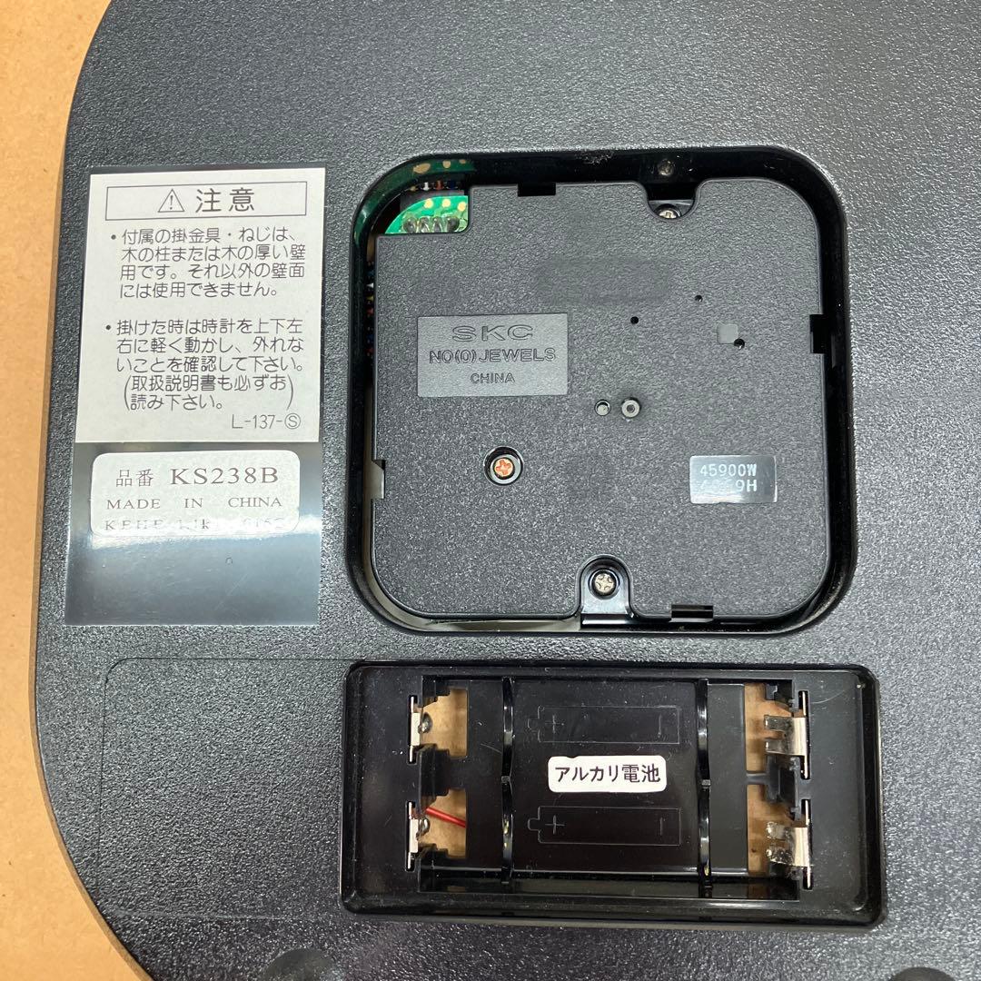 E-3【美品】SEIKO セイコー 電波掛時計 KS238B 職人仕上げ 木枠