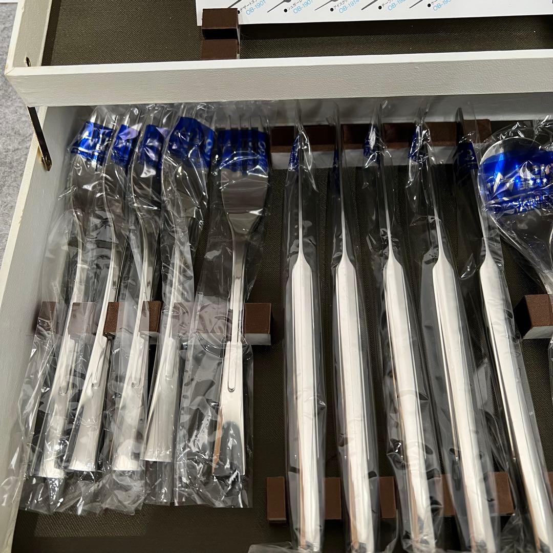 TRIO 18-12 ステンレス スプーン フォーク ナイフ 15本セット