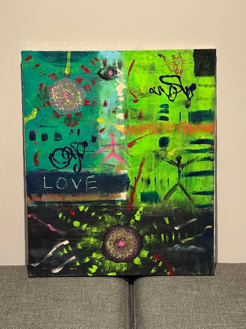 LOVE テーマの抽象画