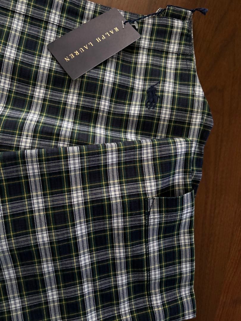 【新品】Ralph Lauren ドレスゴードンエプロン フリー グリーン系