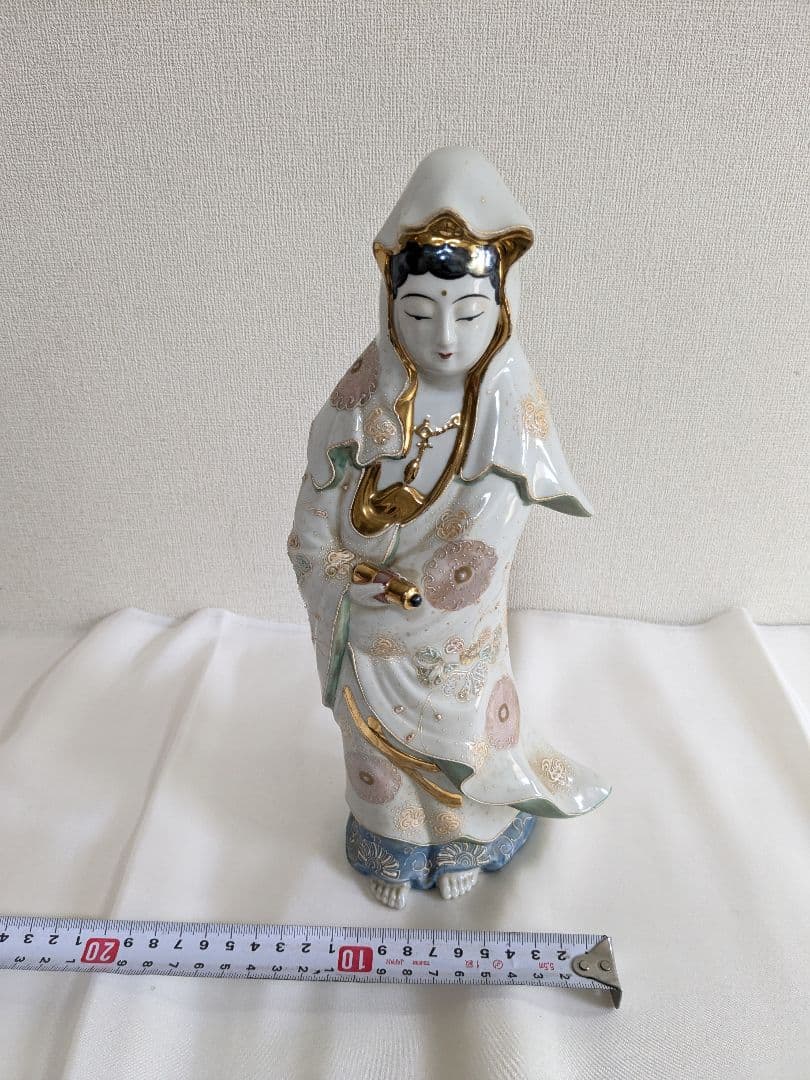 九谷焼 観音菩薩像 置物