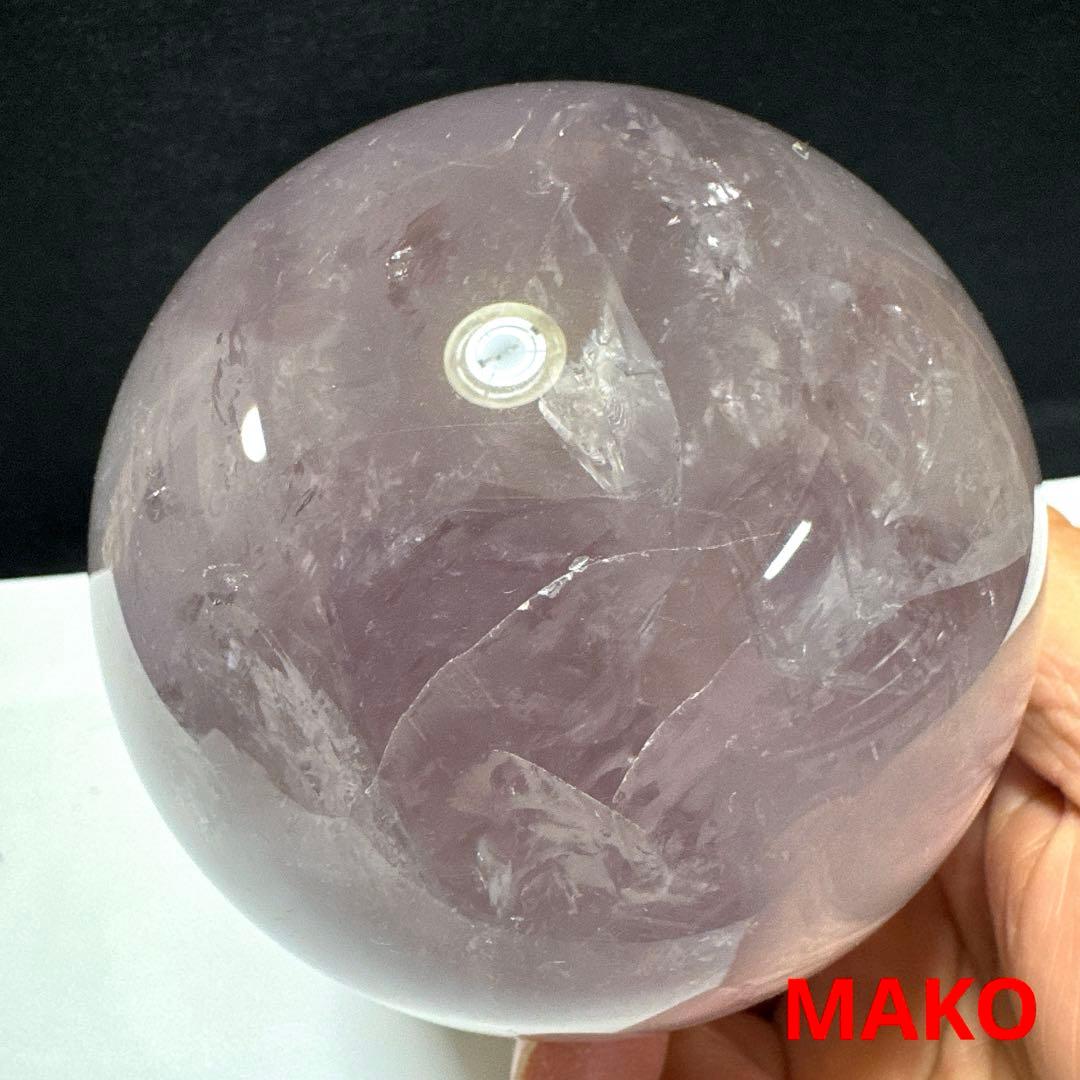 M1916☆アメジスト丸玉90mm1.0Kg☆天然石　原石☆N60109