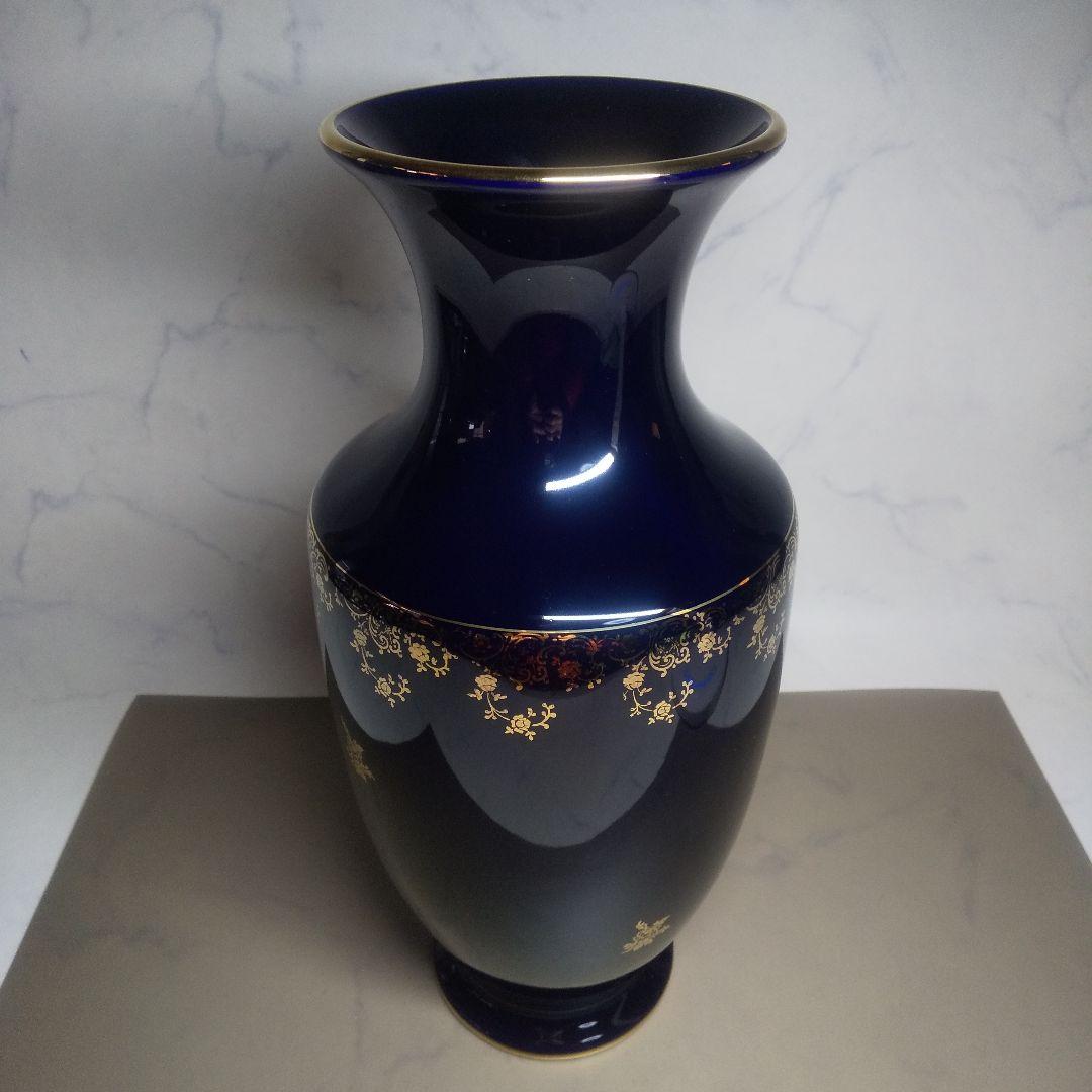 LIMOGES CASTEL 22金 花瓶 ３５cm 金彩 ：フランス製