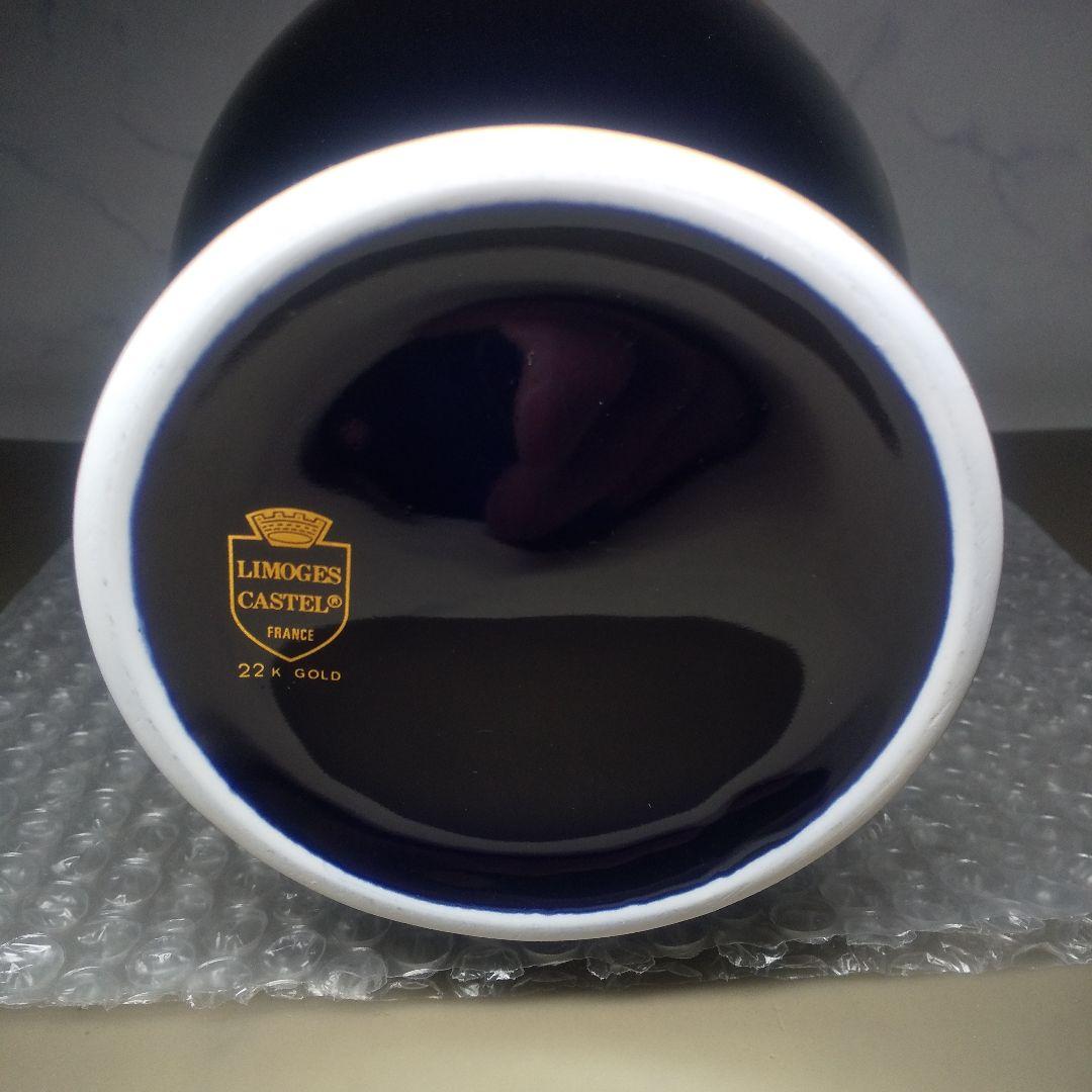 LIMOGES CASTEL 22金 花瓶 ３５cm 金彩 ：フランス製