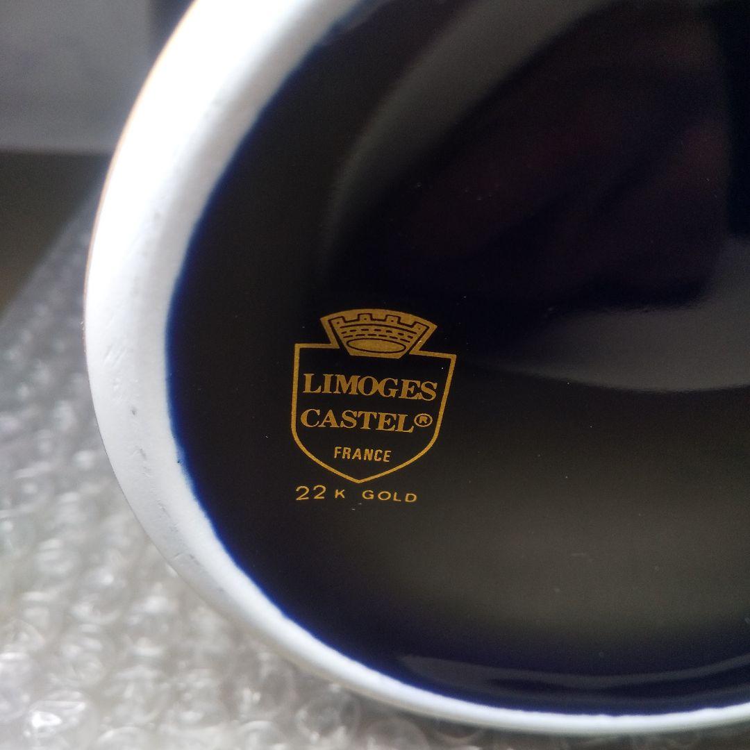 LIMOGES CASTEL 22金 花瓶 ３５cm 金彩 ：フランス製