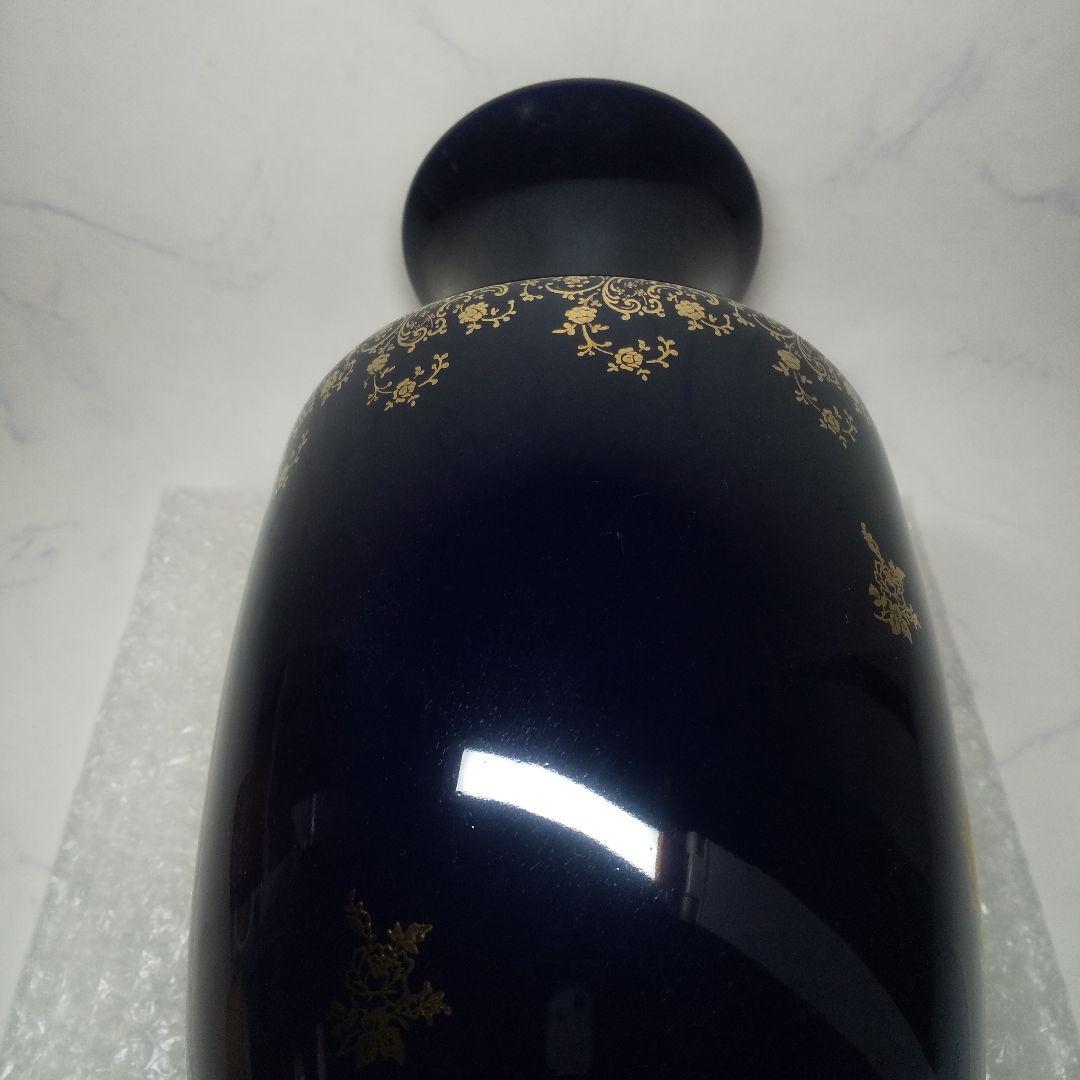 LIMOGES CASTEL 22金 花瓶 ３５cm 金彩 ：フランス製