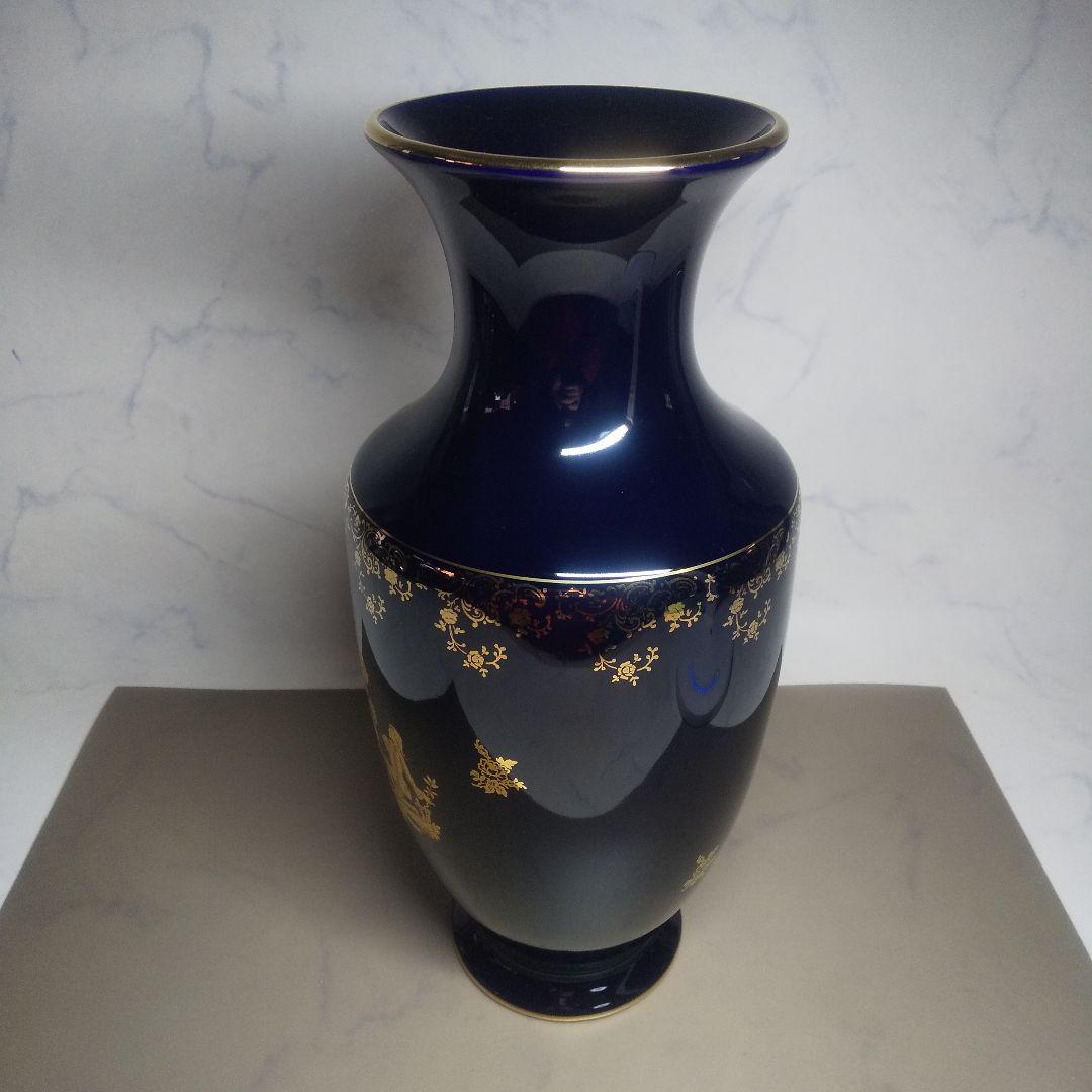 LIMOGES CASTEL 22金 花瓶 ３５cm 金彩 ：フランス製