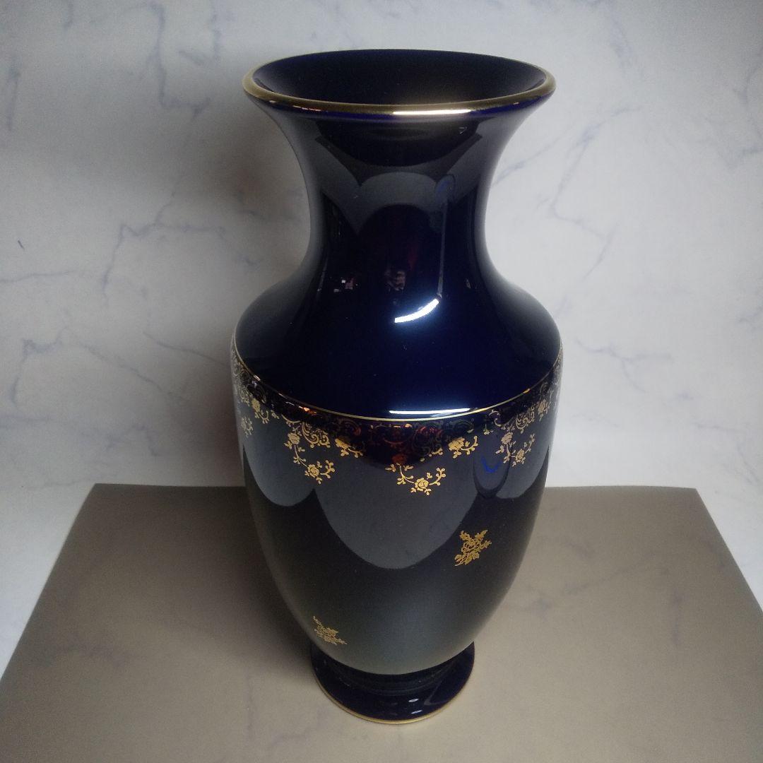 LIMOGES CASTEL 22金 花瓶 ３５cm 金彩 ：フランス製