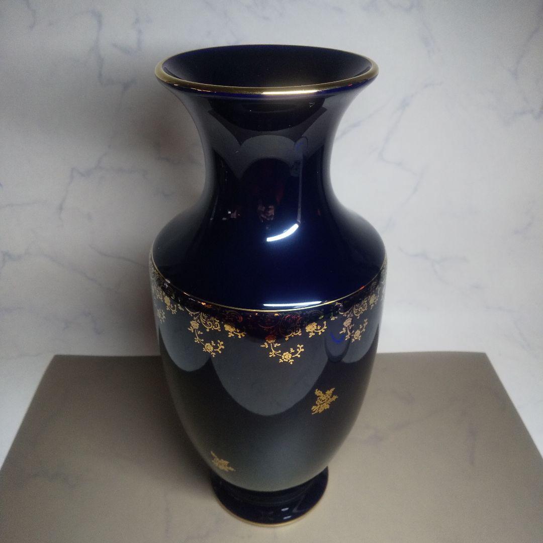 LIMOGES CASTEL 22金 花瓶 ３５cm 金彩 ：フランス製
