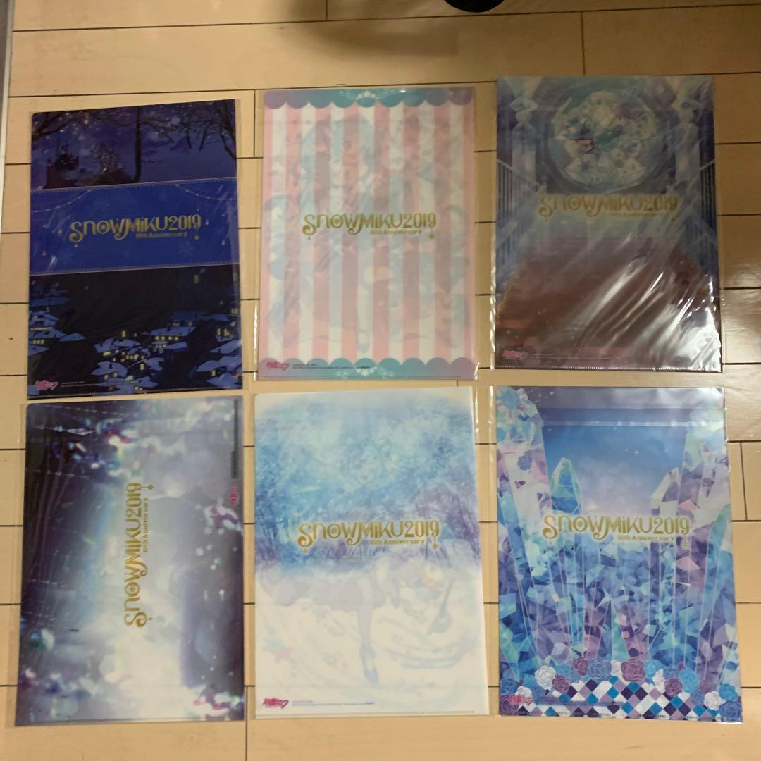 初音ミク　miku 2019 クリアファイル　6枚セット