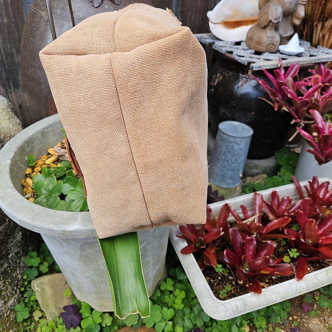 夢物語(樹庵)手作り：家紋入り：酒袋:からトートバッグに変身＊お出かけに便利