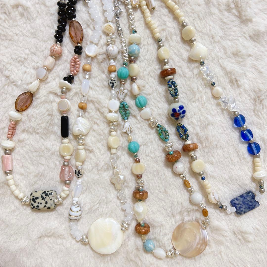 no.262／a'moureve ビーズネックレス　ハンドメイド