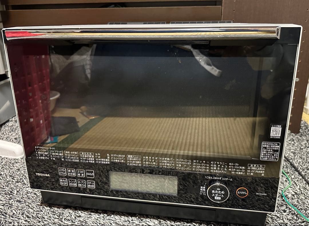 【ジャンク品】　ER-TD3000(W)石窯ドーム 東芝過熱水蒸気オーブンレンジ