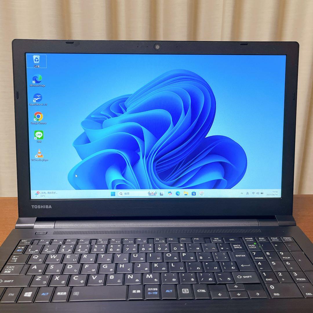 東芝ノートPC 第7世代 SSD256GB メモリ8GB カメラ Win11