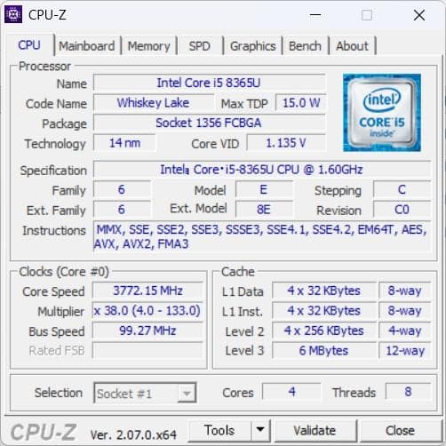 週末特価★LIFEBOOK U759 i5 第8世代 8GB SSD128GB