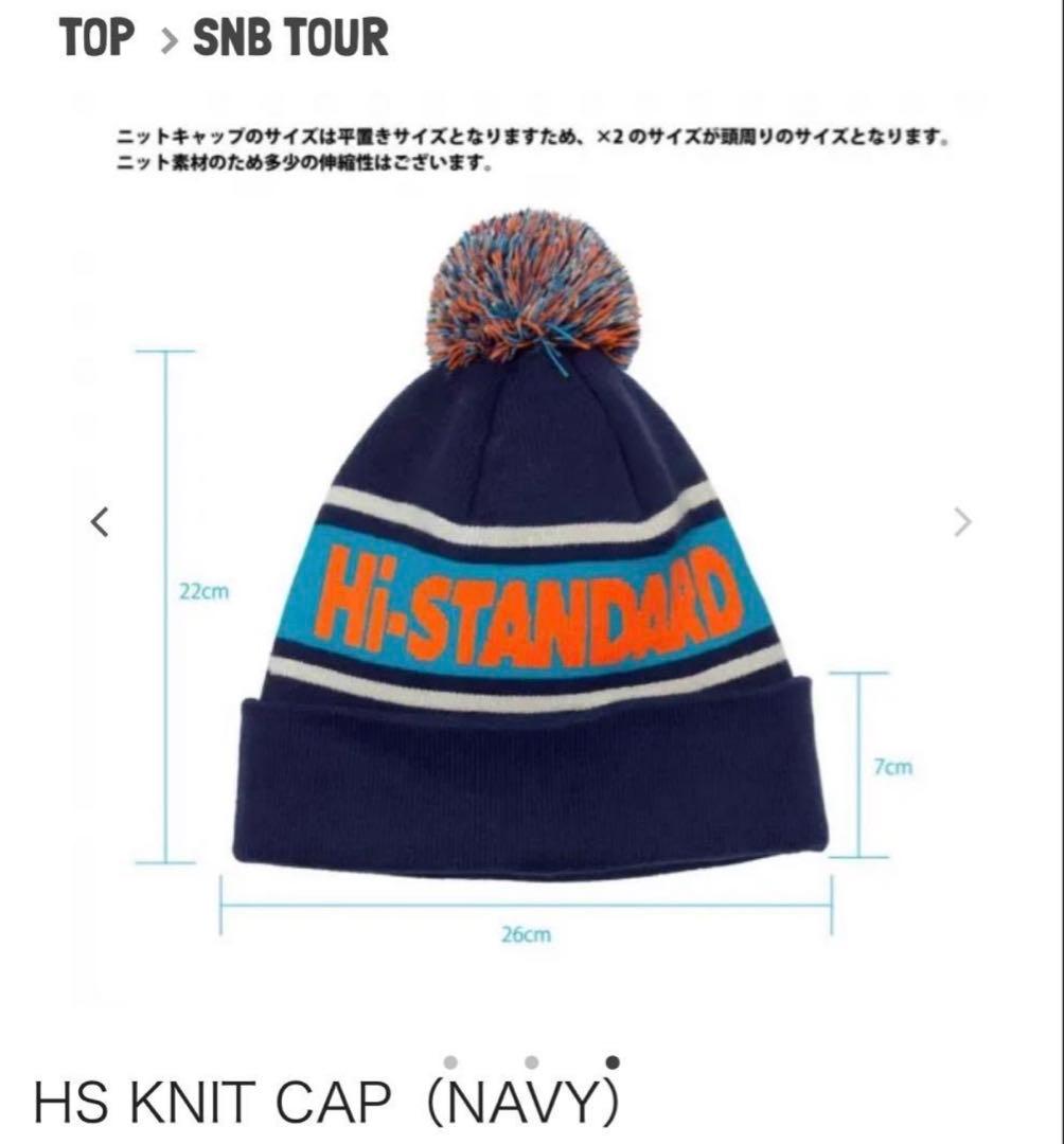 HI-STANDARD ニットキャップ　ハイスタ　KNIT CAP（NAVY）