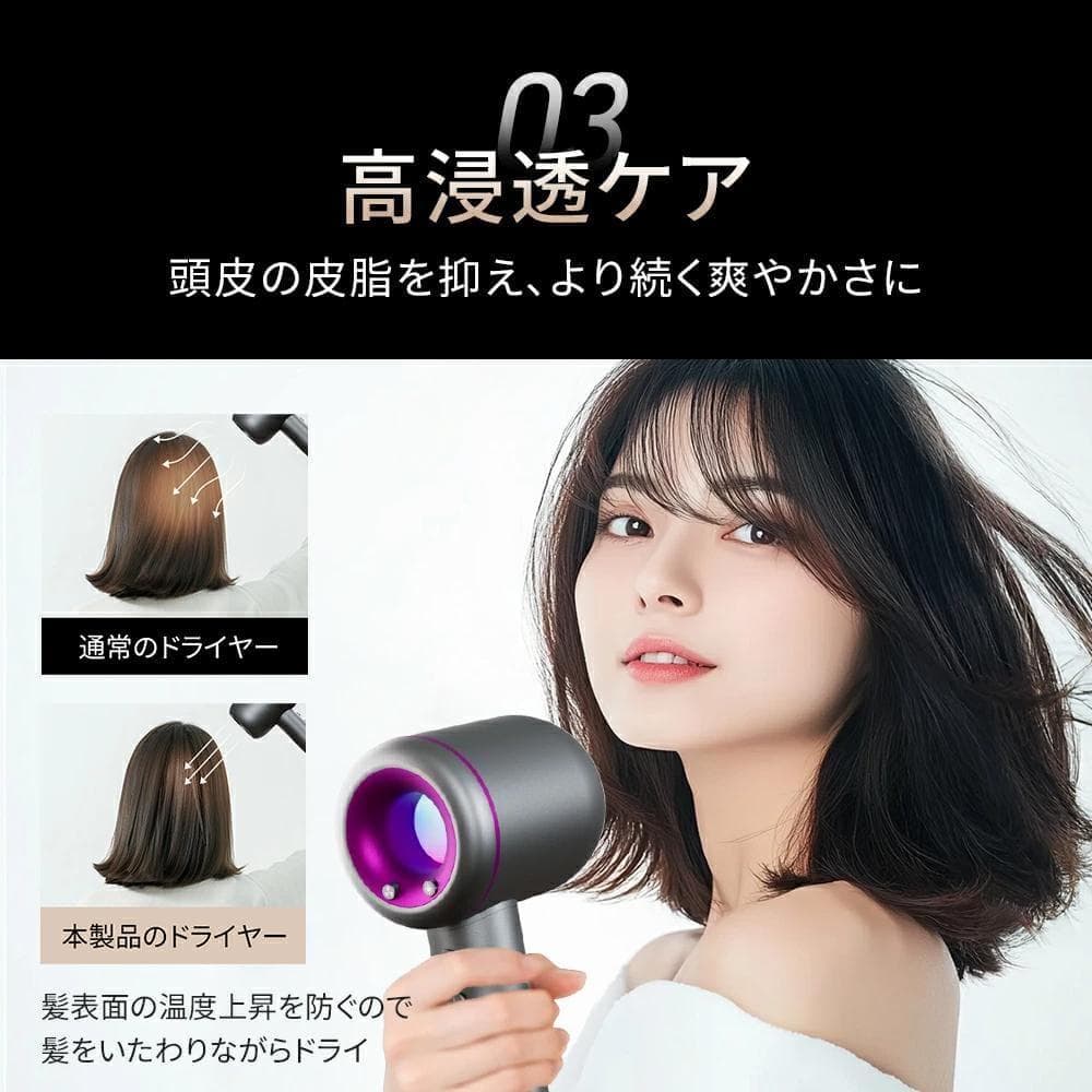 【定価¥23,320】楽天1位 ドライヤー 大風量 速乾 時短 低温 1200W
