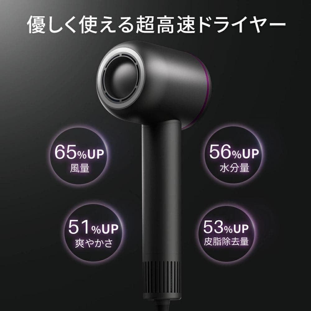 【定価¥23,320】楽天1位 ドライヤー 大風量 速乾 時短 低温 1200W