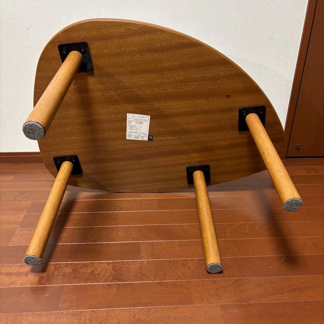 【訳あり品】【ウィドゥスタイル】センターテーブル　卵形